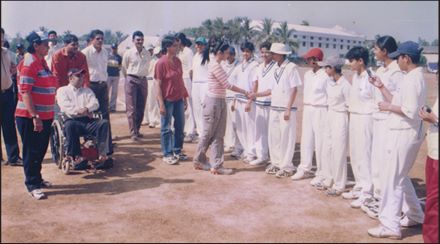 Celebrity Cricketer Motivating